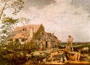 Abraham Bloemart Landscape with Peasants Resting oil painting reproduction